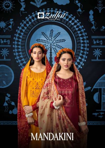 Mandakini By Zulfat Designer Fancy Jam Cotton Salwar Kameez Collection